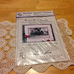 Cross Stitch Guide, Ronnie Rowe signed, Market Square Tavern